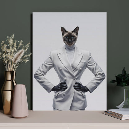 Fashion Show Model - Custom Pet Portrait With Your Photo