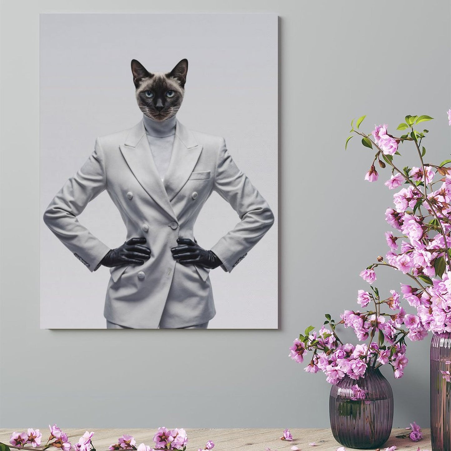 Fashion Show Model - Custom Pet Portrait With Your Photo