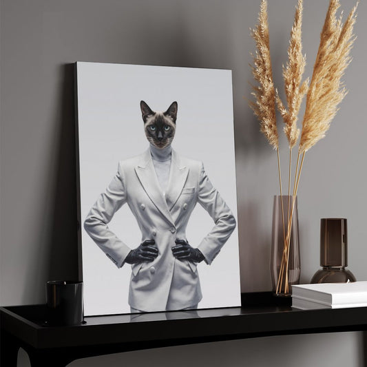 Fashion Show Model - Custom Pet Portrait With Your Photo