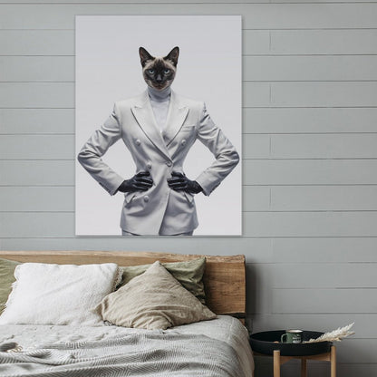 Fashion Show Model - Custom Pet Portrait With Your Photo