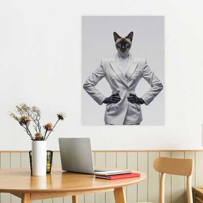 Fashion Show Model - Custom Pet Portrait With Your Photo