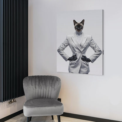 Fashion Show Model - Custom Pet Portrait With Your Photo