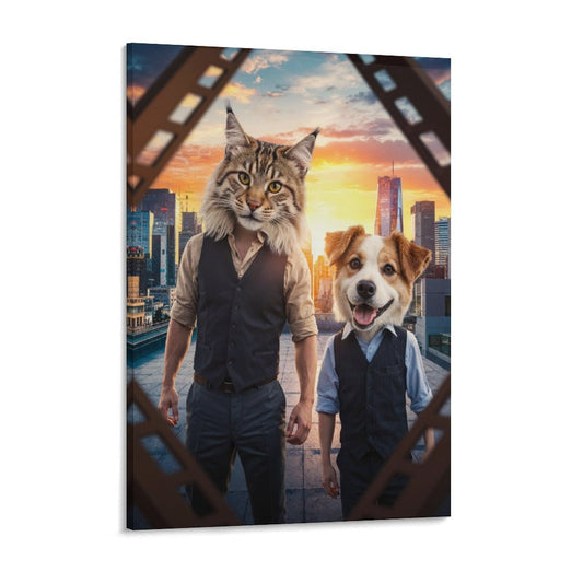 Father & Son - Custom Pet Portrait With Your Photo