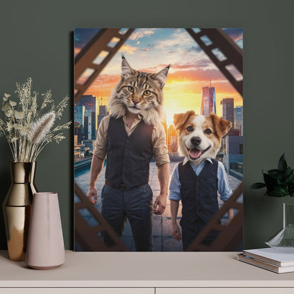 Father & Son - Custom Pet Portrait With Your Photo