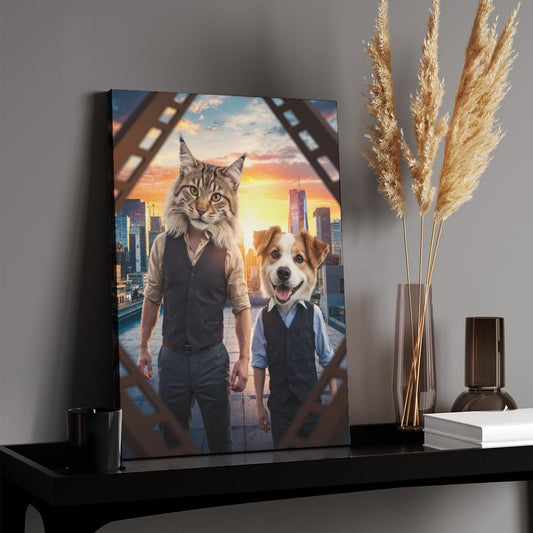 Father & Son - Custom Pet Portrait With Your Photo