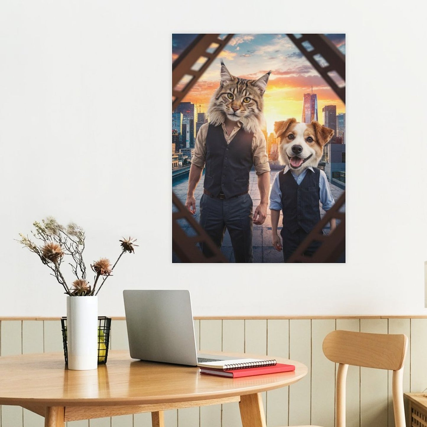 Father & Son - Custom Pet Portrait With Your Photo