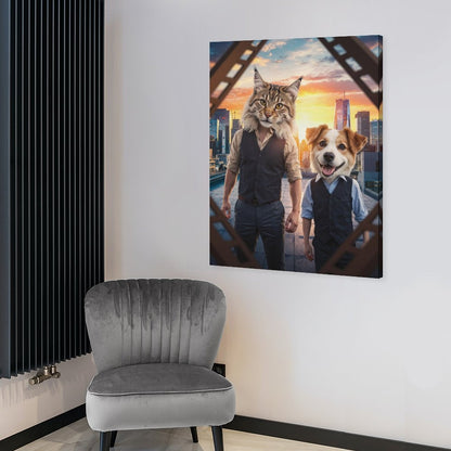 Father & Son - Custom Pet Portrait With Your Photo