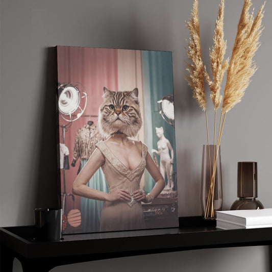 Female Superstar - Custom Pet Portrait With Your Photo