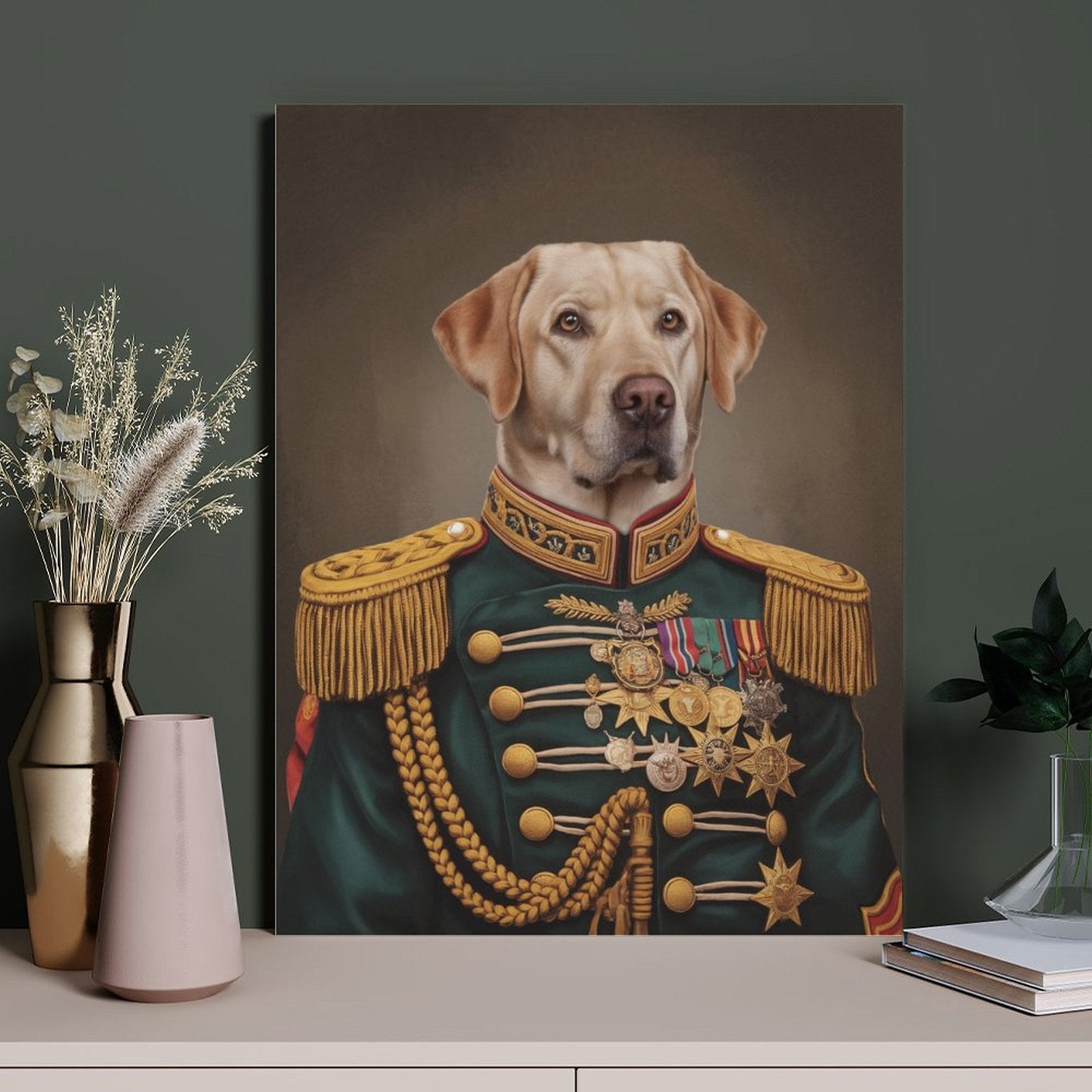 Five-Star General - Custom Pet Portrait With Your Photo