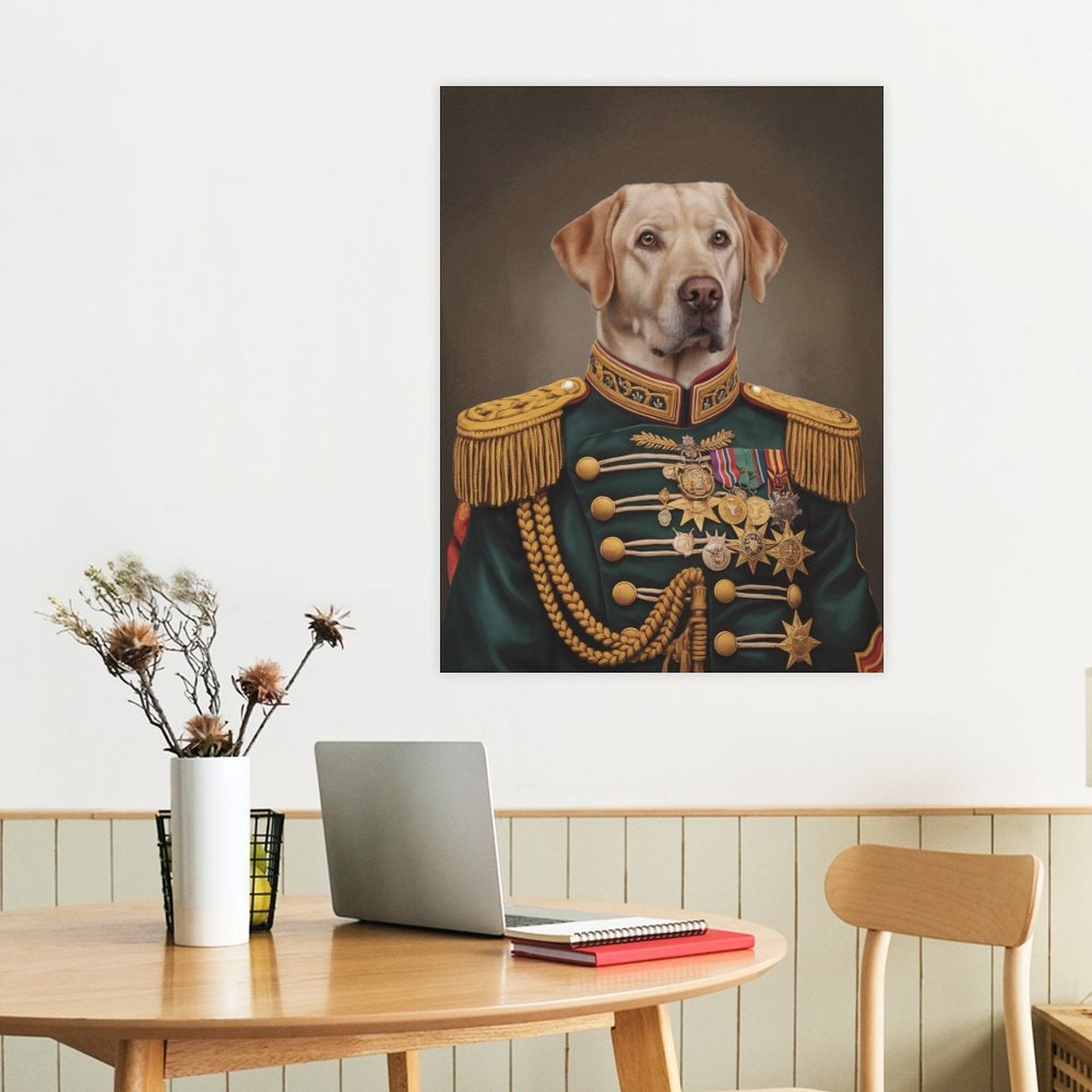 Five-Star General - Custom Pet Portrait With Your Photo