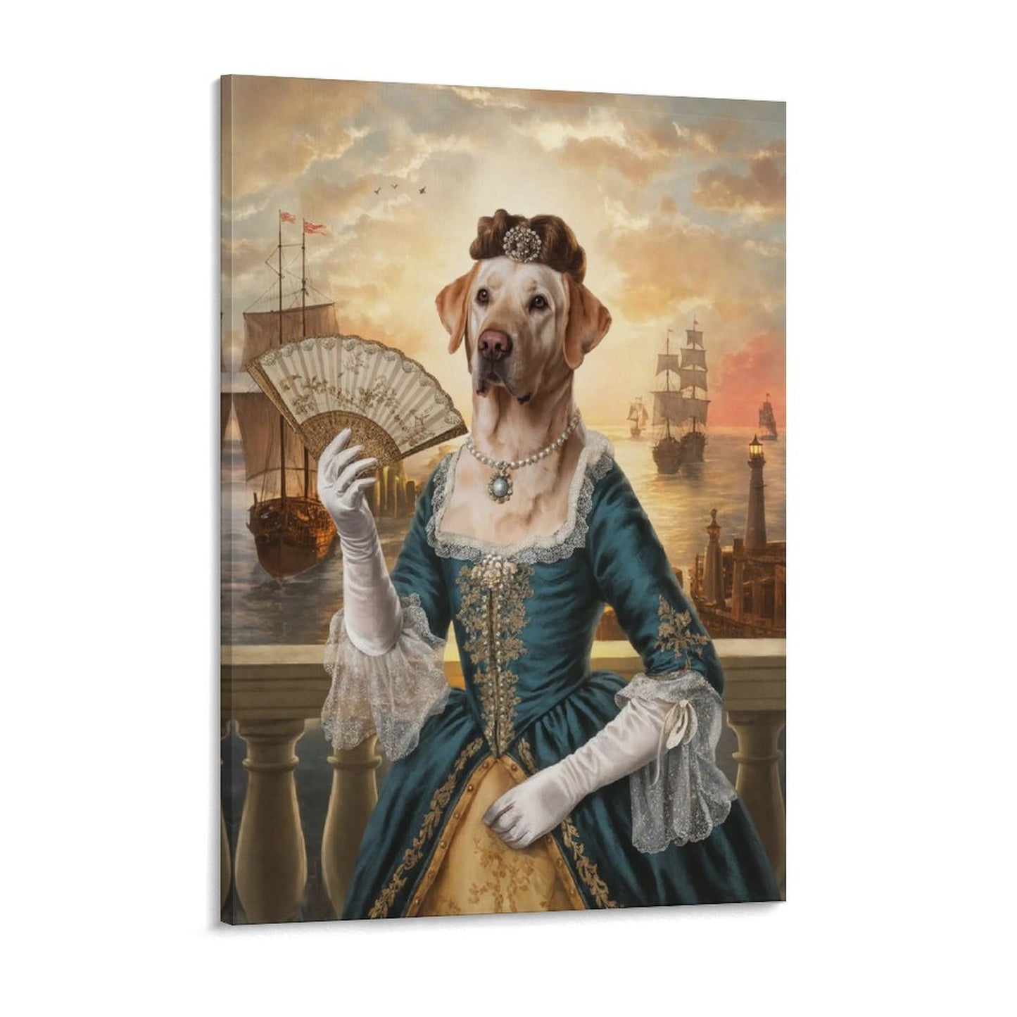 The General's Lady - Custom Pet Portrait With Your Photo