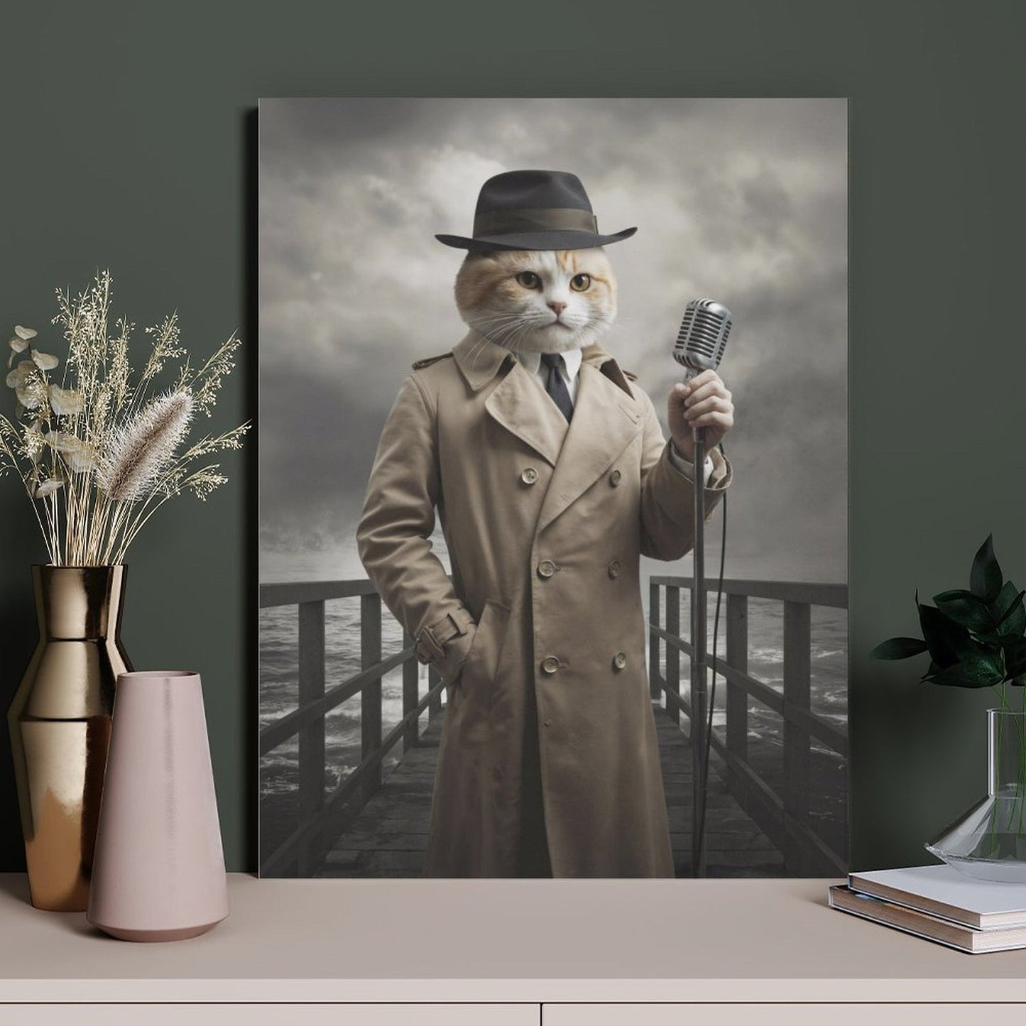Jazz Singer - Custom Pet Portrait With Your Photo