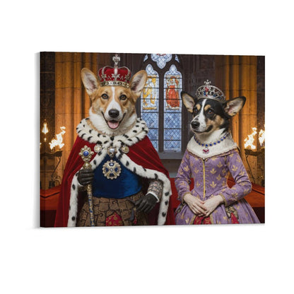 King & Queen - Custom Pet Portrait With Your Photo