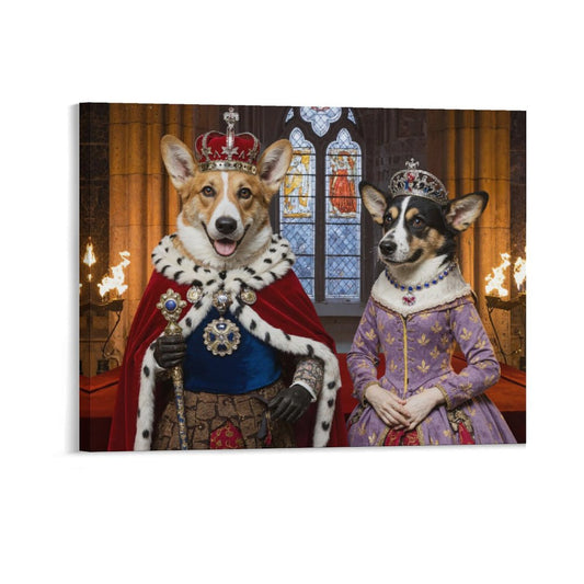 King & Queen - Custom Pet Portrait With Your Photo