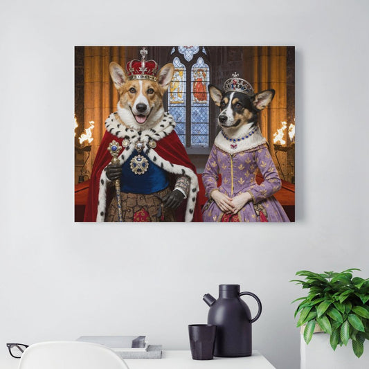 King & Queen - Custom Pet Portrait With Your Photo