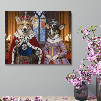 King & Queen - Custom Pet Portrait With Your Photo