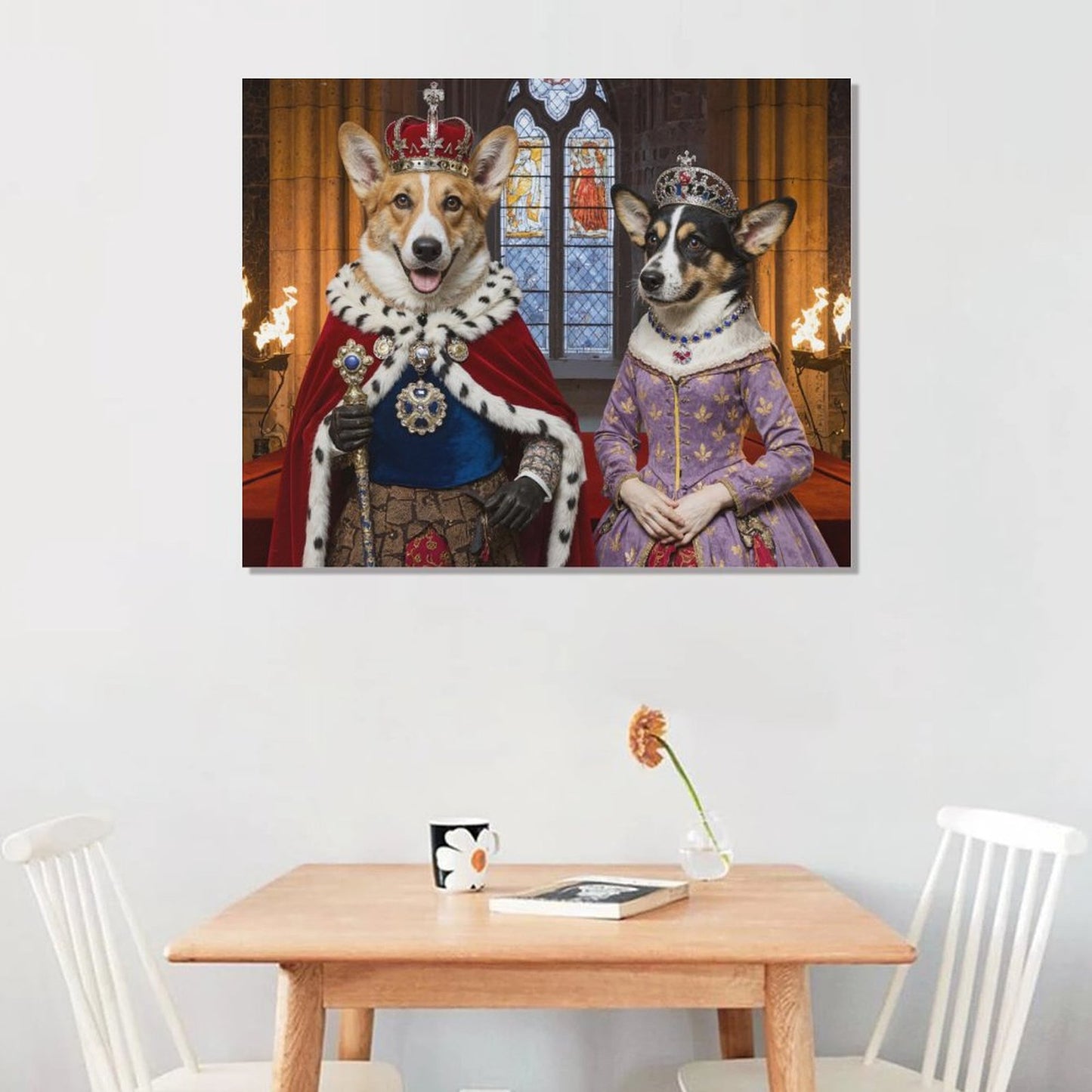 King & Queen - Custom Pet Portrait With Your Photo
