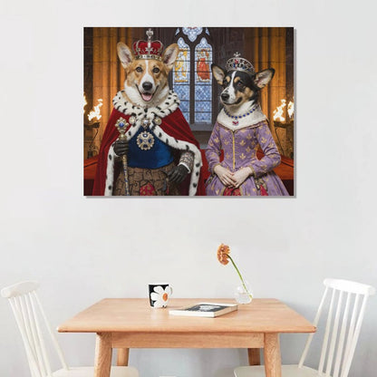 King & Queen - Custom Pet Portrait With Your Photo