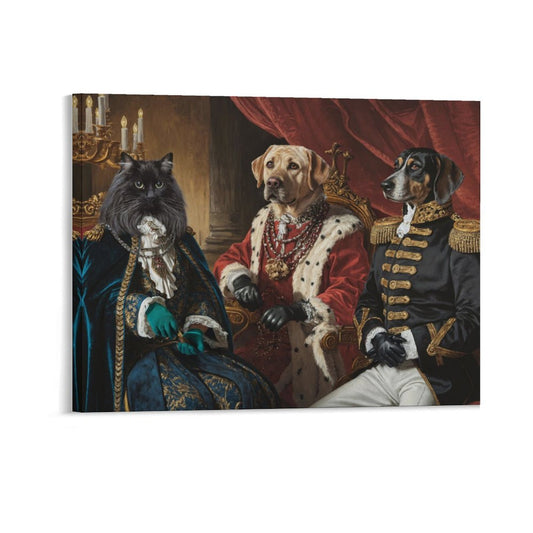 King & Queen & General - Custom Pet Portrait With Your Photo