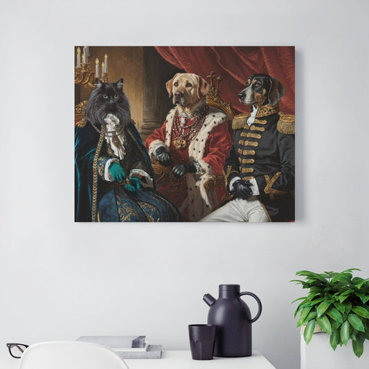 King & Queen & General - Custom Pet Portrait With Your Photo