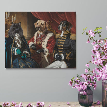 King & Queen & General - Custom Pet Portrait With Your Photo