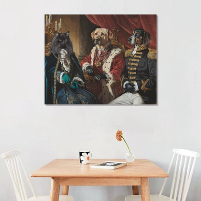 King & Queen & General - Custom Pet Portrait With Your Photo