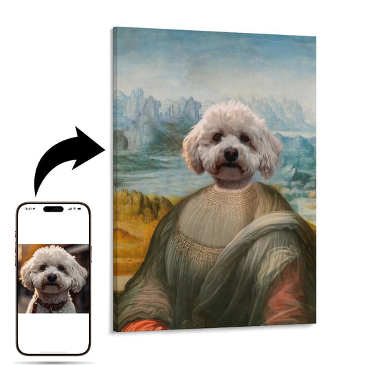 Mona Lisa - Custom Pet Portrait With Your Photo