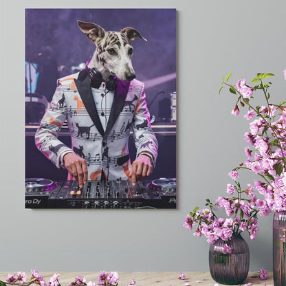Party DJ - Custom Pet Portrait With Your Photo