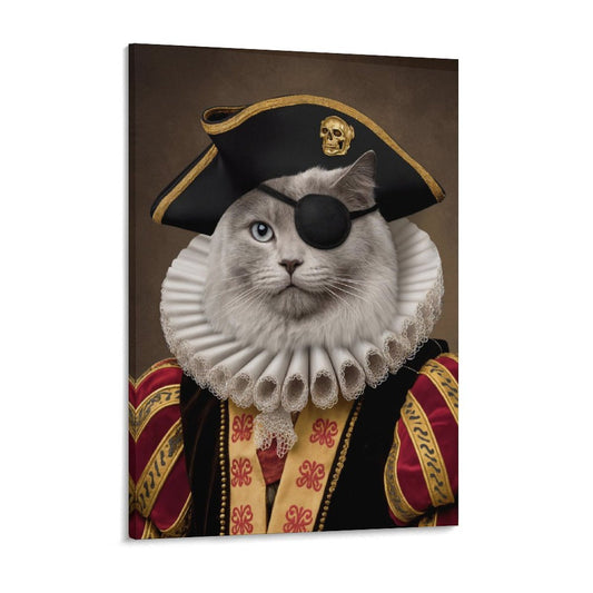 Pirate Captain - Custom Pet Portrait With Your Photo