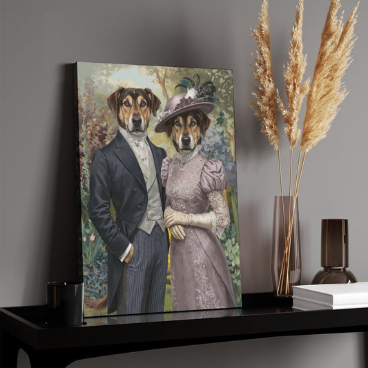 Prince & Princess - Custom Pet Portrait With Your Photo