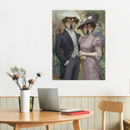 Prince & Princess - Custom Pet Portrait With Your Photo