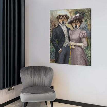Prince & Princess - Custom Pet Portrait With Your Photo