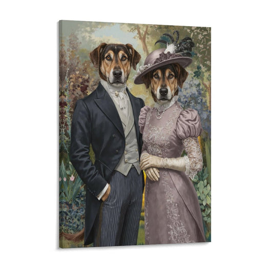 Prince & Princess - Custom Pet Portrait With Your Photo