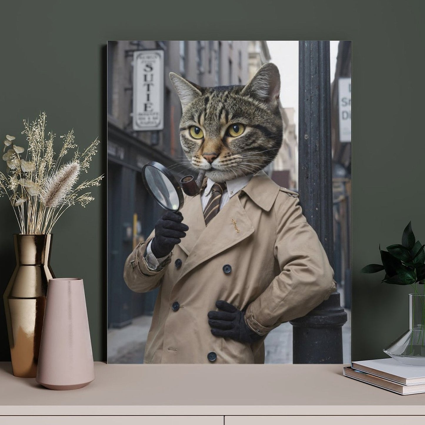 Private Investigator - Custom Pet Portrait With Your Photo