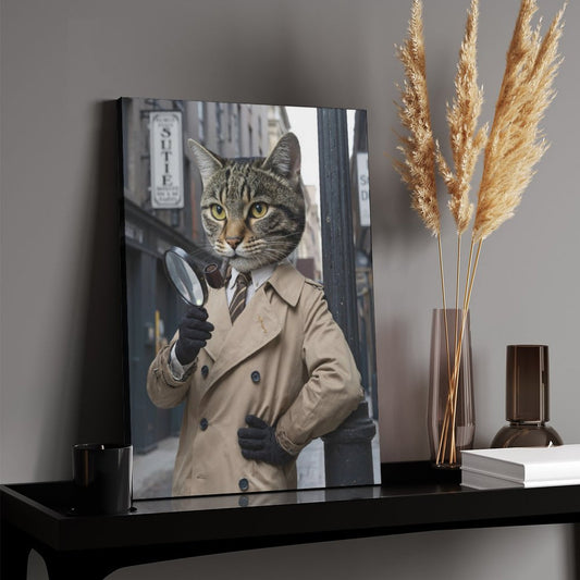 Private Investigator - Custom Pet Portrait With Your Photo