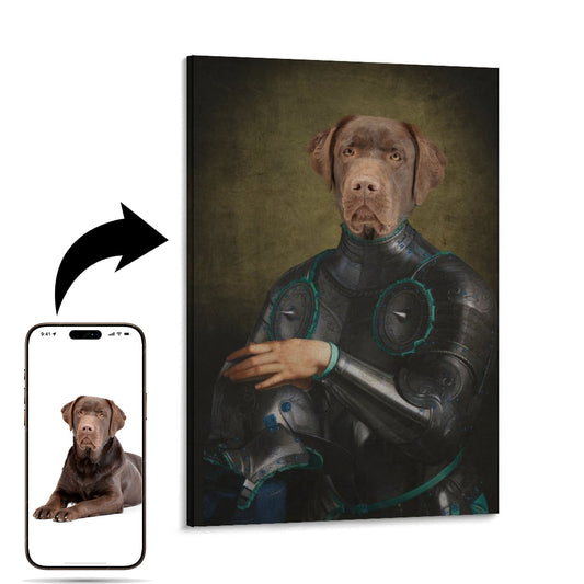Royal Knight - Custom Pet Portrait With Your Photo
