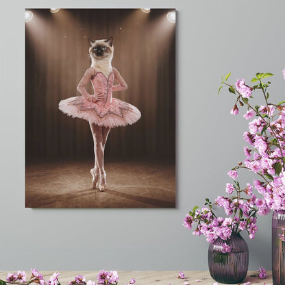 The Ballerina - Custom Pet Portrait With Your Photo