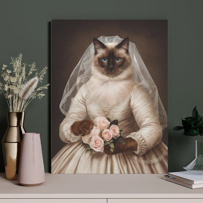 The Bride - Custom Pet Portrait With Your Photo
