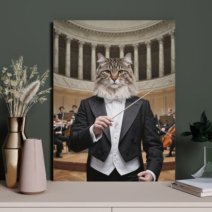 The Conductor - Custom Pet Portrait With Your Photo