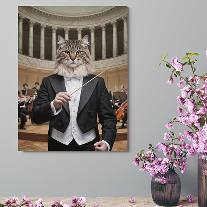 The Conductor - Custom Pet Portrait With Your Photo
