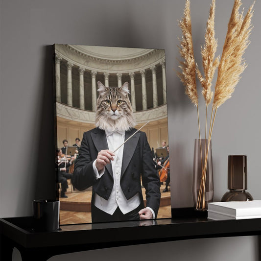 The Conductor - Custom Pet Portrait With Your Photo