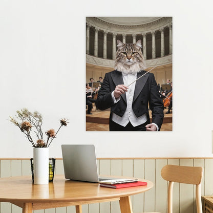 The Conductor - Custom Pet Portrait With Your Photo