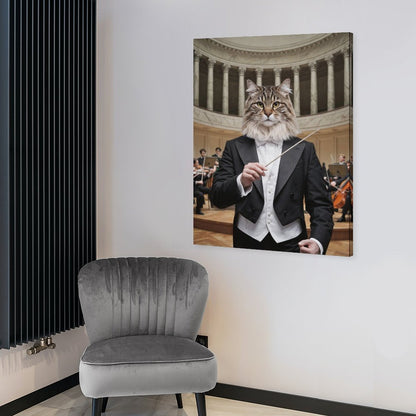 The Conductor - Custom Pet Portrait With Your Photo