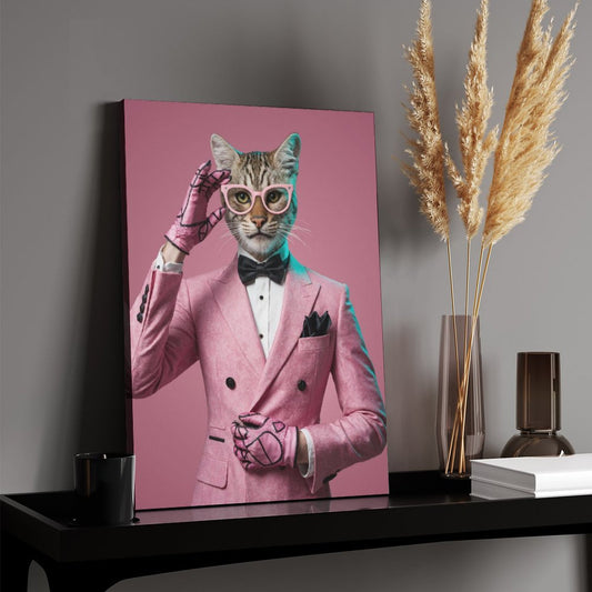 The Fashionista - Custom Pet Portrait With Your Photo