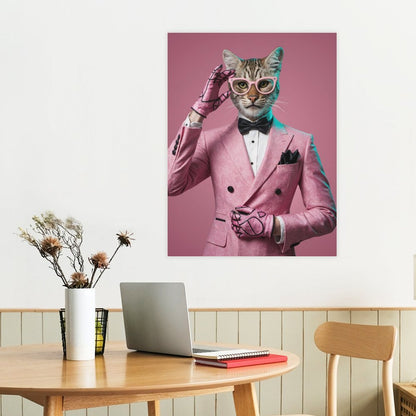The Fashionista - Custom Pet Portrait With Your Photo