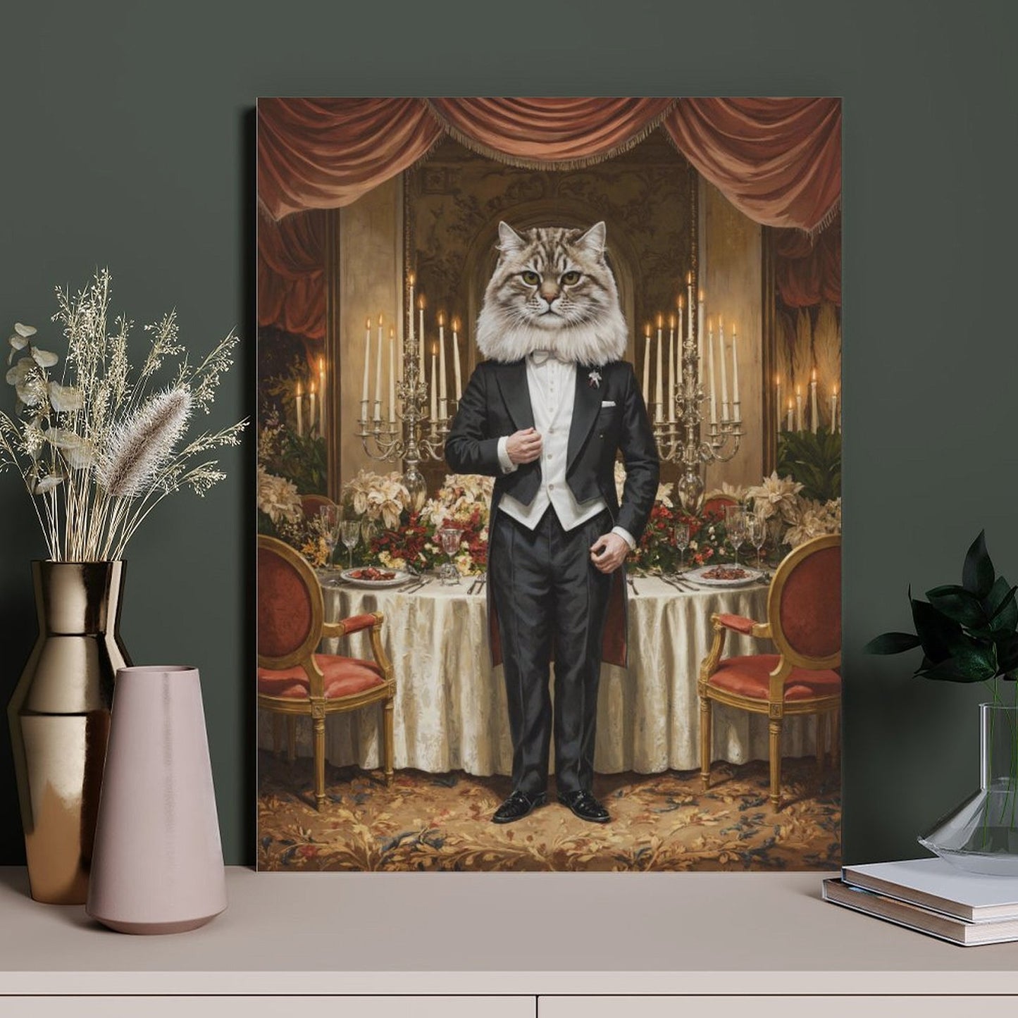 The Gentleman - Custom Pet Portrait With Your Photo