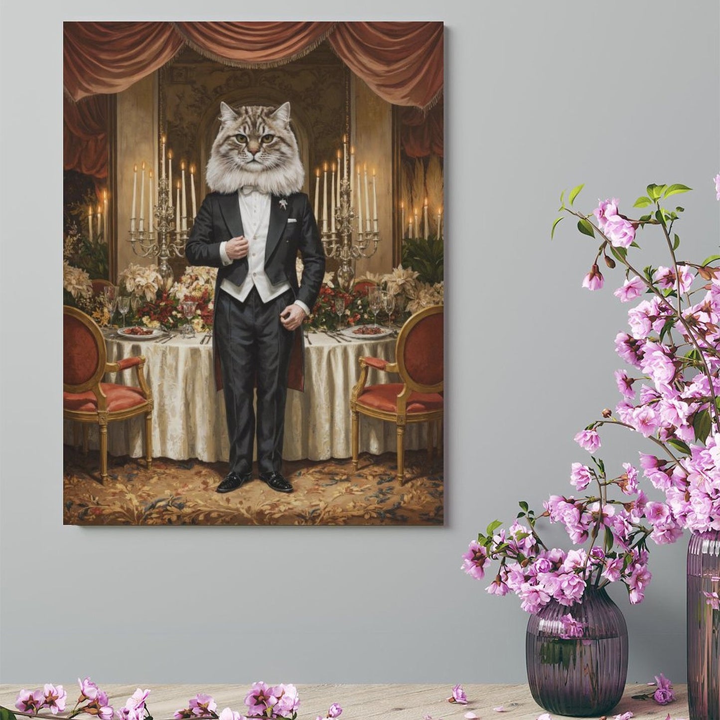 The Gentleman - Custom Pet Portrait With Your Photo