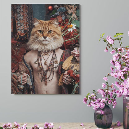 The Hippie - Custom Pet Portrait With Your Photo