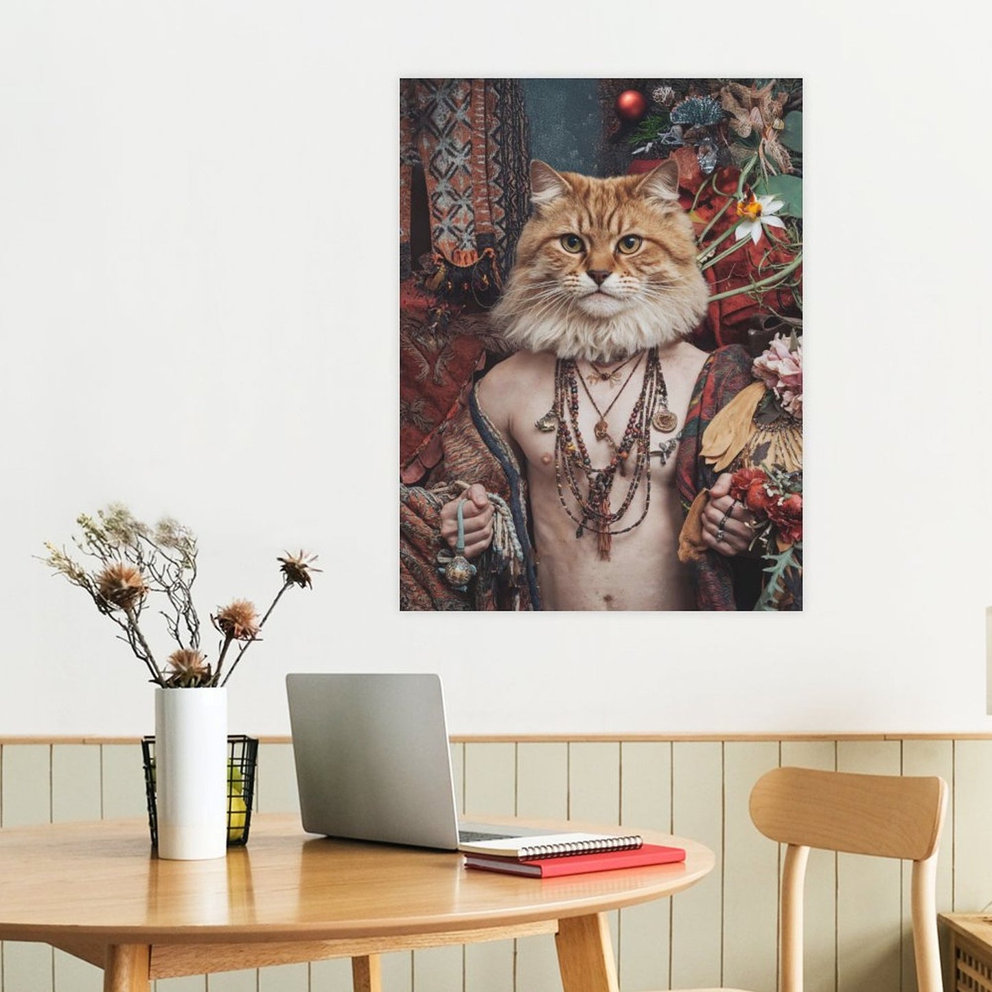 The Hippie - Custom Pet Portrait With Your Photo