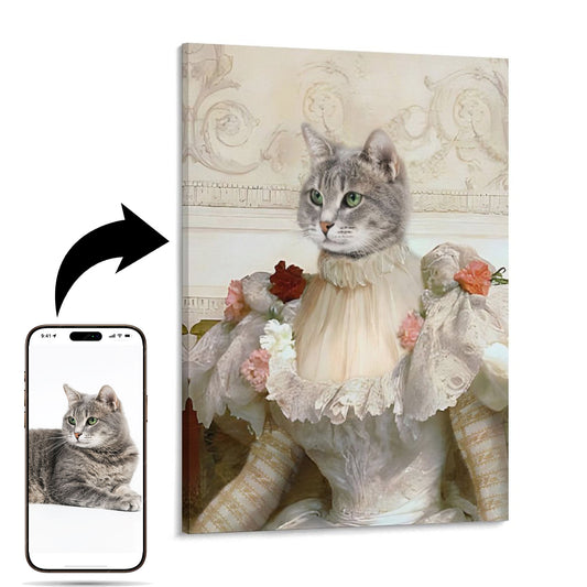 The Princess - Custom Pet Portrait With Your Photo